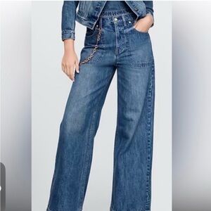Cult Gaia x GAP Women's Wide Leg Jeans NWT sz 28
